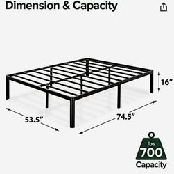 Zinus 16” Metal Bed Frame