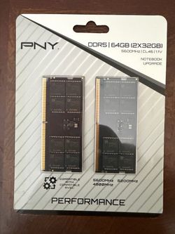 PNY Performance 64GB (2x32GB) DDR5 SODIMM
