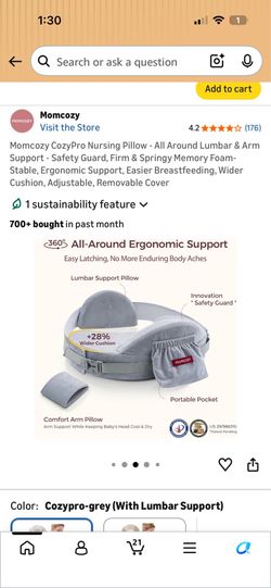 BRAND NEW Momcozy breastfeeding/bottle feeding support pillow