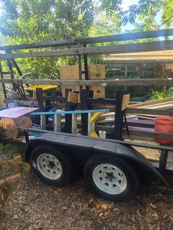 12 by 6 dual axle trailer.  A frame