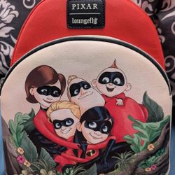 Disney Pixar The Incredibles Loungefly Backpack Purse, NEW