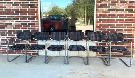 BEST OFFER! Take A Seat! (Lot Of 6) Dinning Chairs In Color & Condition As Shown - See Pics!