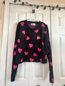 Beach Riot Callie Heart Sweater, NEW without tags