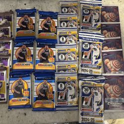 25 Packs of Panini Basketball Cards + Football Cards