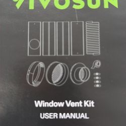 Portable Air Conditioner Window Kit New Rv Camping Tent House Floor