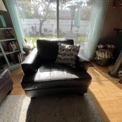 Brown Leather Chair 