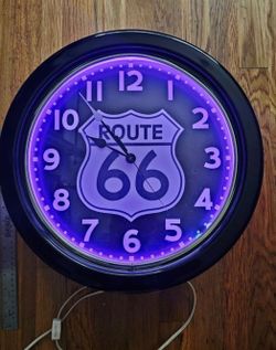 Route 66 Neon clock NICE