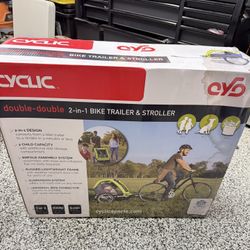 Cyclic double-double 2-in-1 BIKE TRAILER & STROLLER