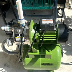 Drummond 1 HP Stainless Steel Shallow Well Pump and Tank with Pressure Control