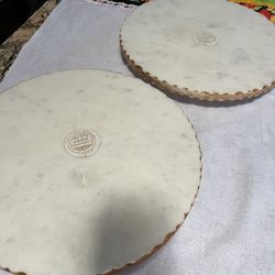 12 Inch Marble Lazy Susan Cake Turntable Heavy Duty Marble Rotating Cake Stand for Cake Cupcake and Decorating Supplies New. 2 available  and each is 