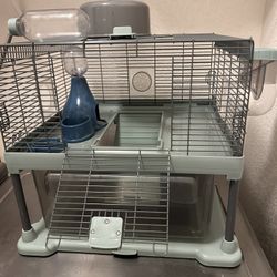 Hamster Cage Teal Pull Out Drawer 
