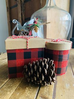 Plaid Christmas Ornaments 