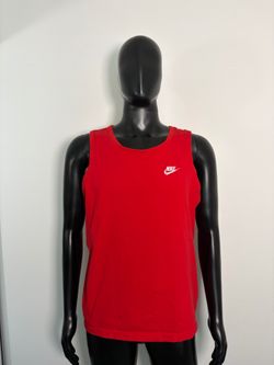 Nike Futura Swoosh Logo Men’s Running Workout Tank Top (Red / Large)
