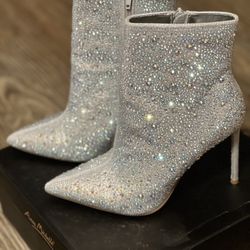 Rhinestone Heel Bootie