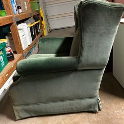 Velvet Wing Chair