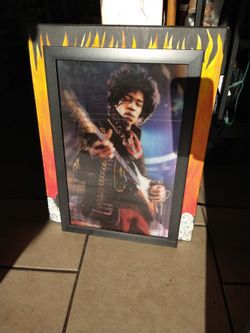 Jimi Hendrix Lenticular Framed Poster 