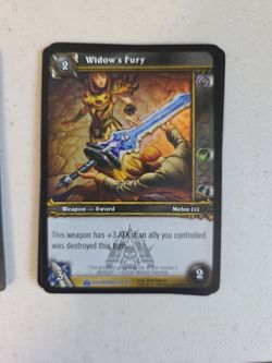 World of Warcraft TCG Widow's Fury Card