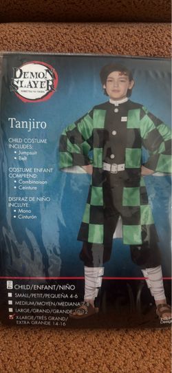 Demon Slayer Tanjiro Child Costume XL
