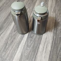 Pair Of Coffee Tea Carafes 