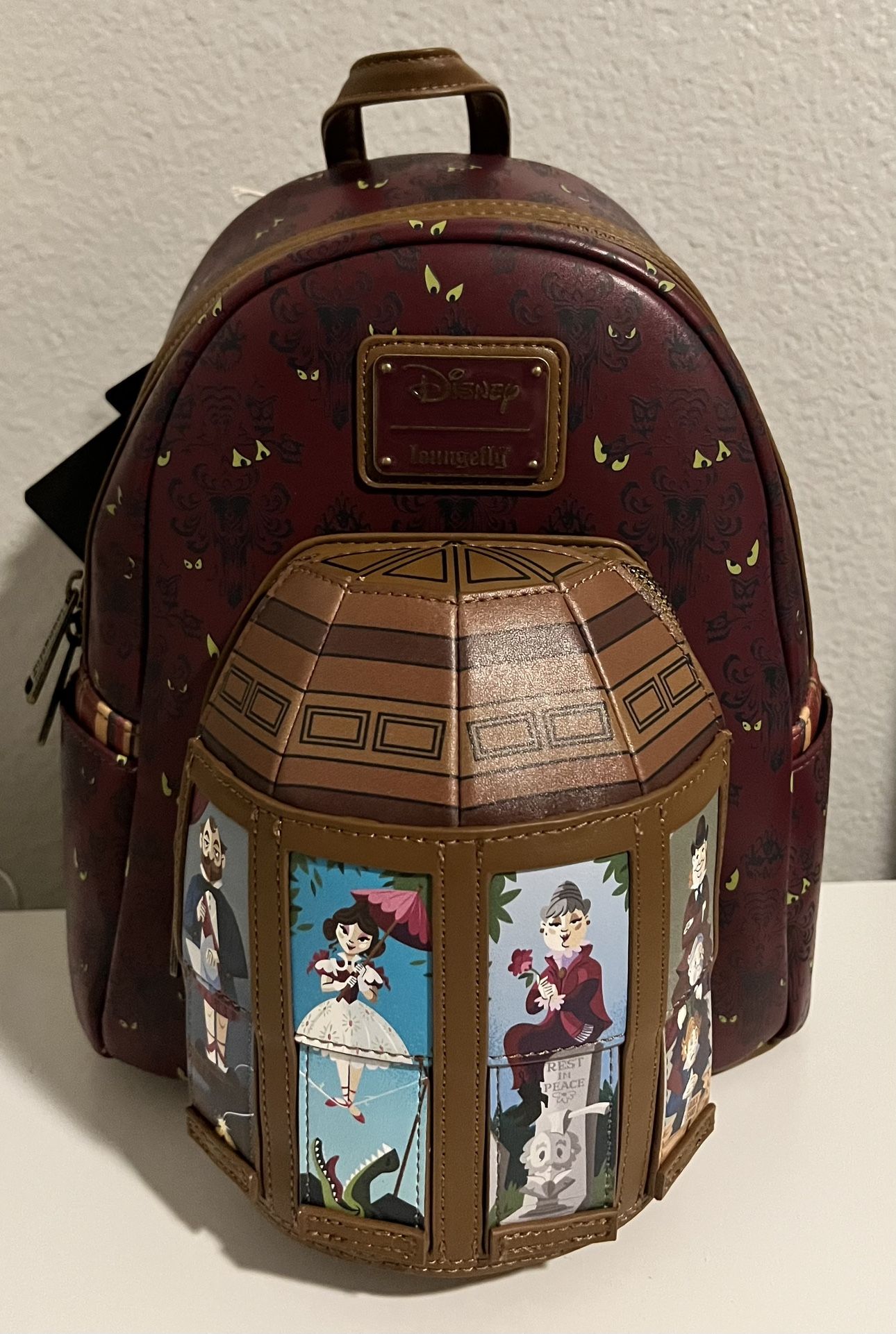 Loungefly Disney The Haunted Mansion Glow-in-the-Dark Mini Backpack