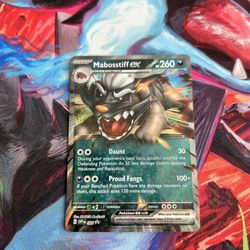 Mabosstiff Ex #86 Pokemon TCG Black Star Promo Destined Rivals Scarlet & Violet 