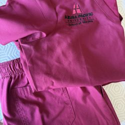 APU Scrub Top And Bottom Size L 
