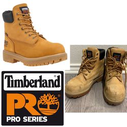 Men’s Timberland PRO 6” Attached Leather Steel Toe Waterproof Boots