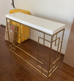 Gold & White Console Table – $25 OBO
