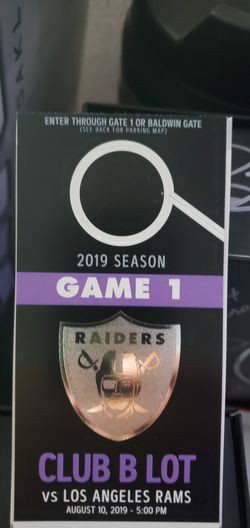 Parking pass with 2 free club Seats