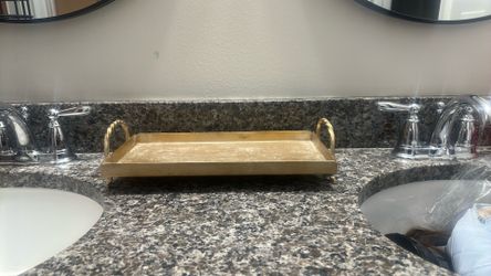 Gold Colored Decor Tray 