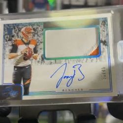 Rookie Auto Patch Joe Burrow Dual Auto Bijan Robinson And Gibbs Kobe Auto Numbered 