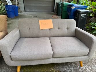 Free for the taking MCM loveseat and Ethan Allen Chair