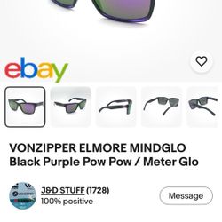 VonZipper Elmore Mindglo Sunglasses Limited Addition 