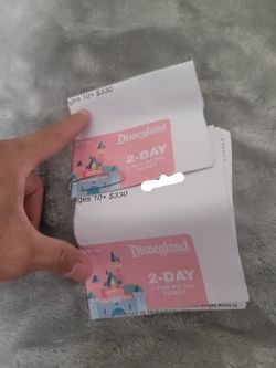 2day Pass Disneyland 1 Day Per Park