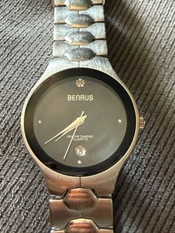Benrus BNW746 Men’s Quartz Watch Genuine Diamond - Running