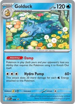 Golduck 008 Holo Promo ME: Mega Evolution Promo Pokemon Near Mint
