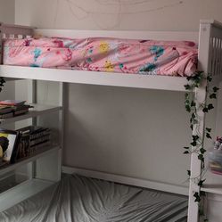 Selling Twin Bed With Loft And Bookcase