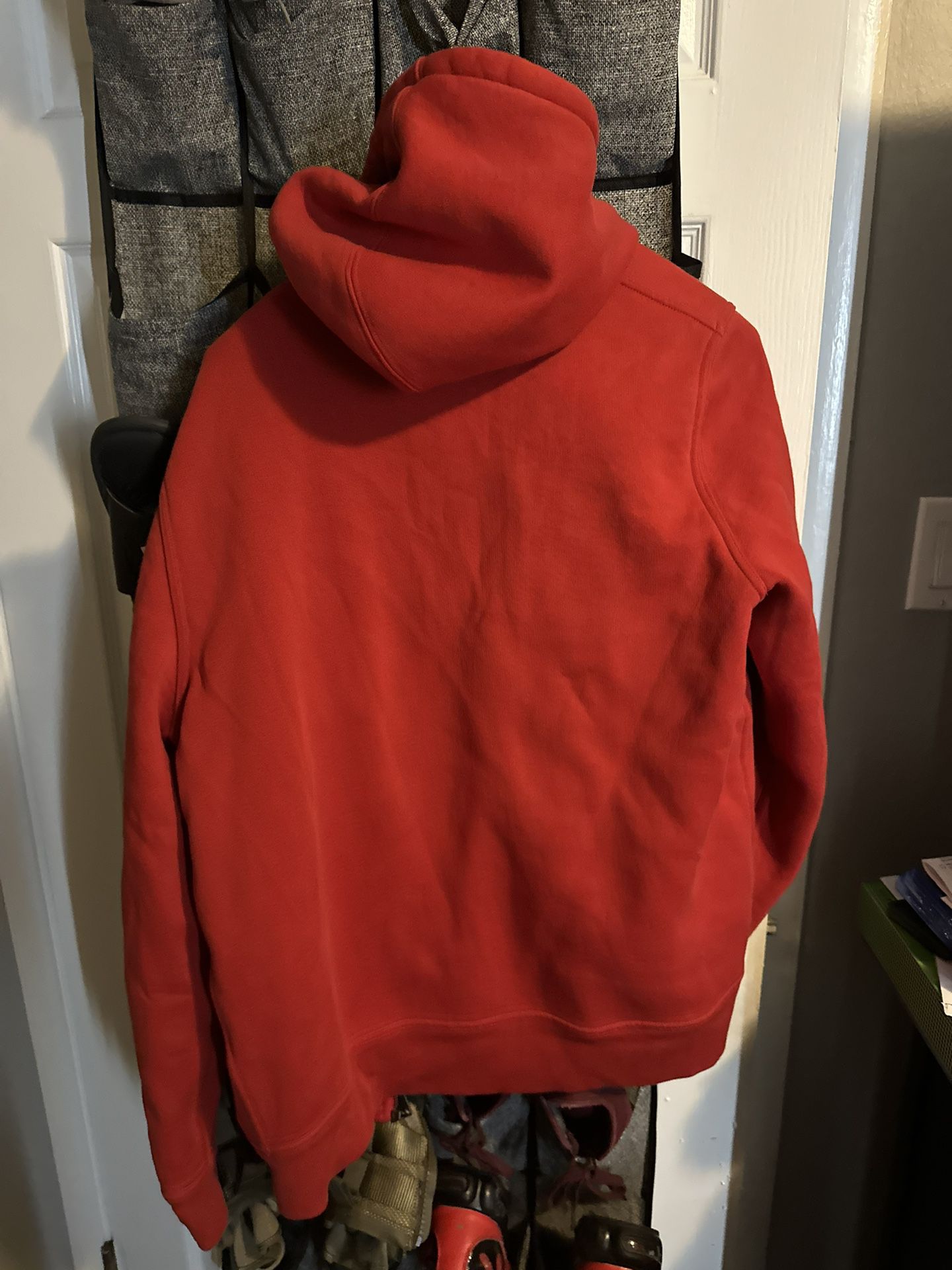 Red  Burberry  Old Style Hoodie 