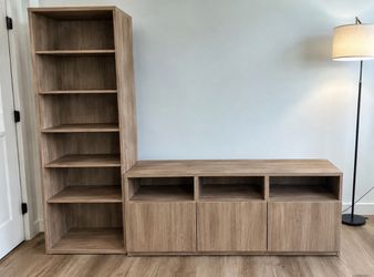 Bookcase and TV Stand Set