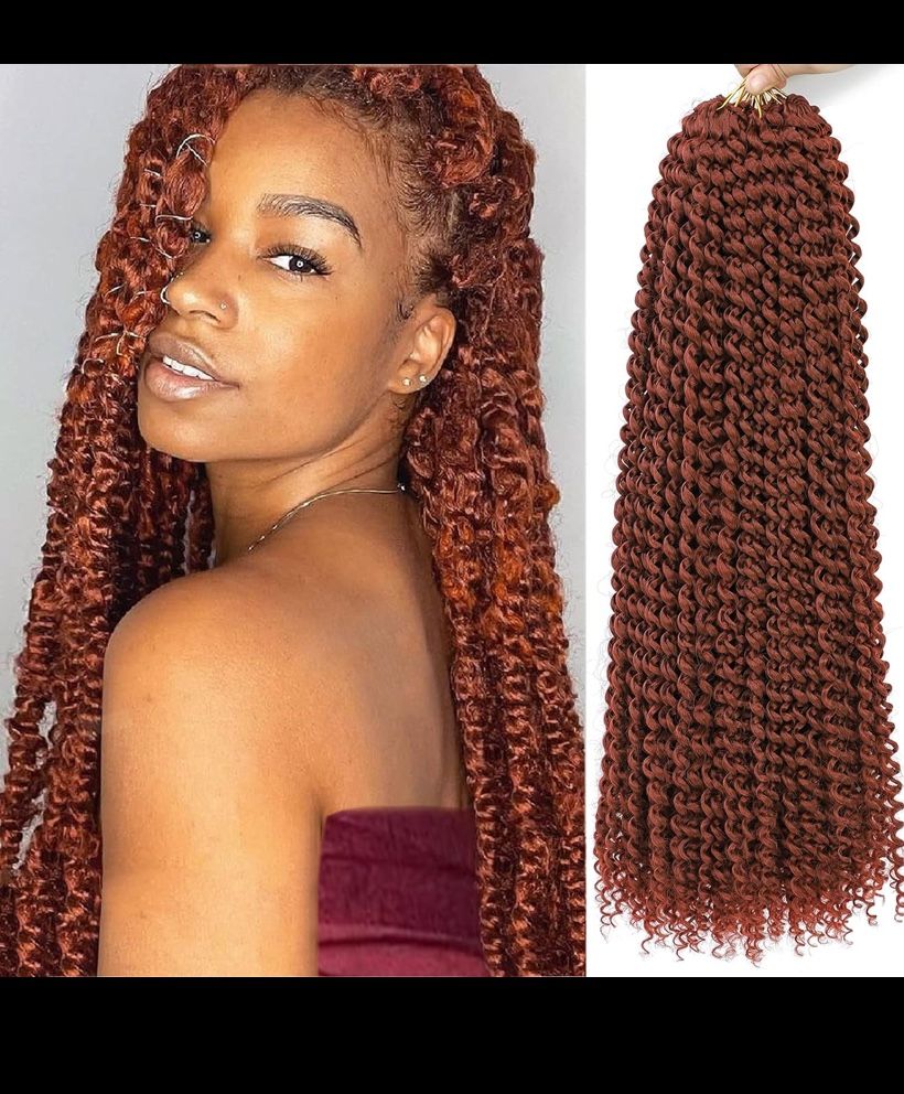 Passion Twist Water Wave Crochet Hair 24” 8 Packs