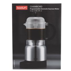 NEW-Bodum Chambord 6 Cup Electric Espresso Maker