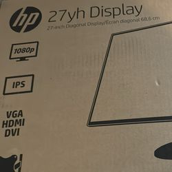HP - 27yh 27" IPS LED FHD Monitor (DVI, HDMI, VGA) - Black