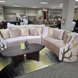 2 Piece Set (Sofa & Love)