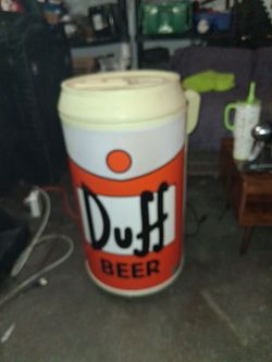 DUFF BEER Electric Party Cooler 2006 the simpsons super rare