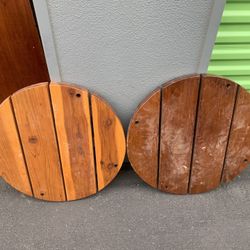 Round Wood Tops 