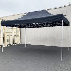 (Brand New) $145 Heavy Duty 10x15 FT Outdoor Ez Pop Up Canopy Party Tent Instant Shade w/ Carry Bag (Black, Red)