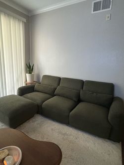 3 piece couch , and ottoman