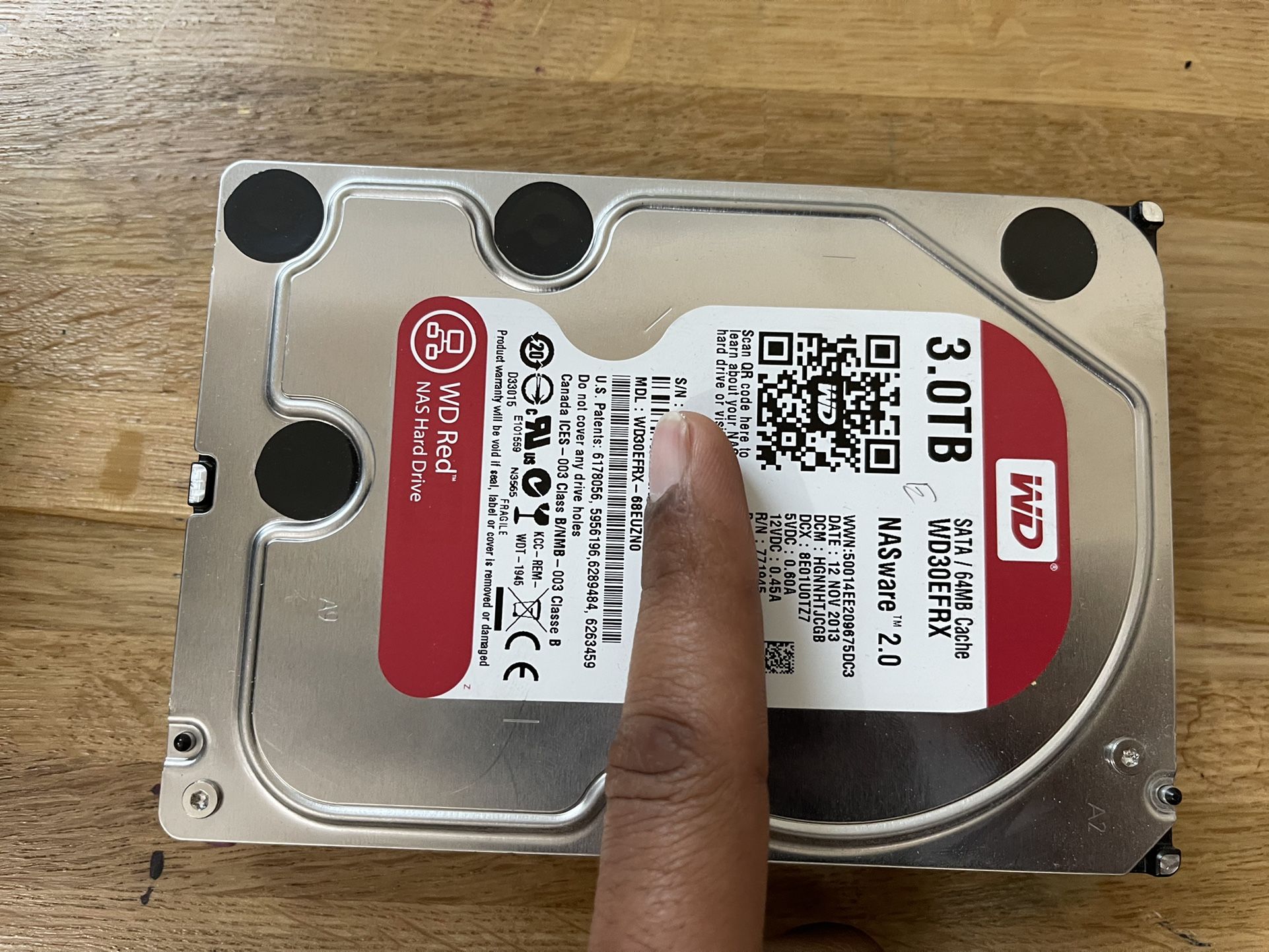 Western Digital 3TB Storage Hard Drive Disk, WD Red Plus NAS HDD, Internal 3.5'', 256MB Cache