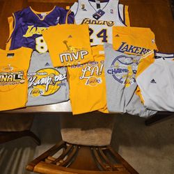 Lakers Jerseys And T-shirts. $150 For All Of It