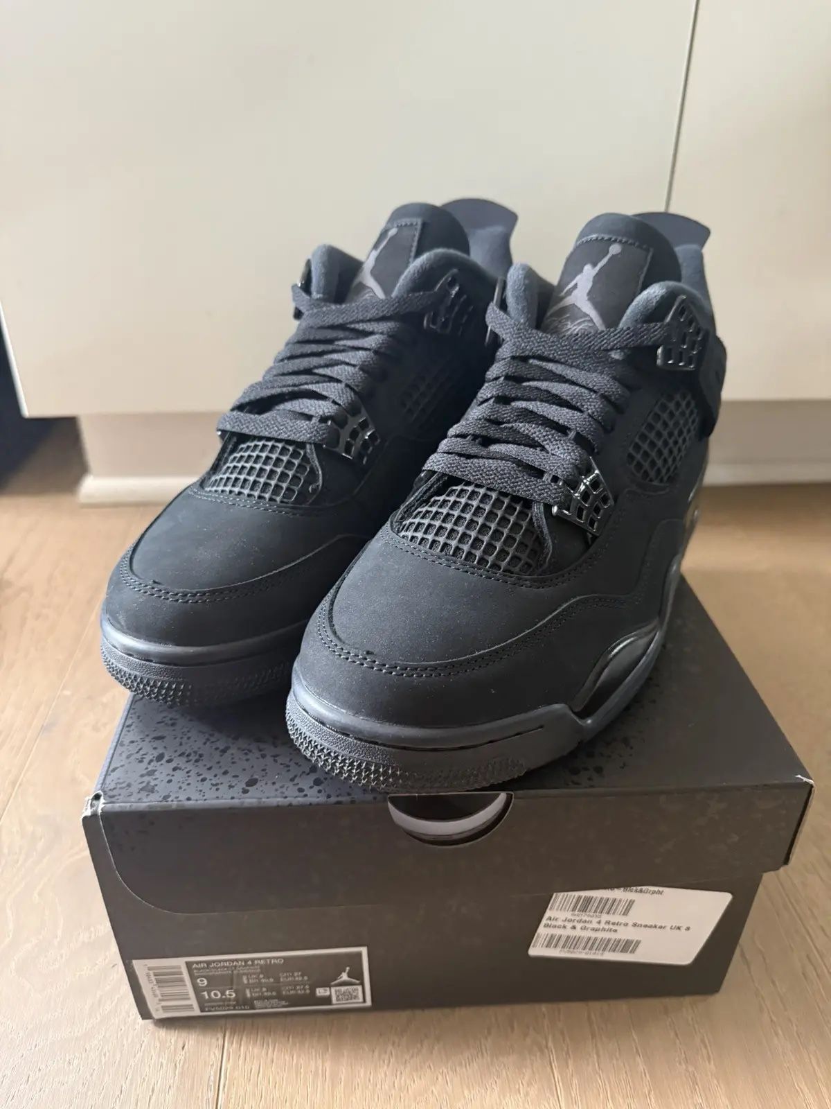 Jordan 4 Retro Black Cat Sz 9